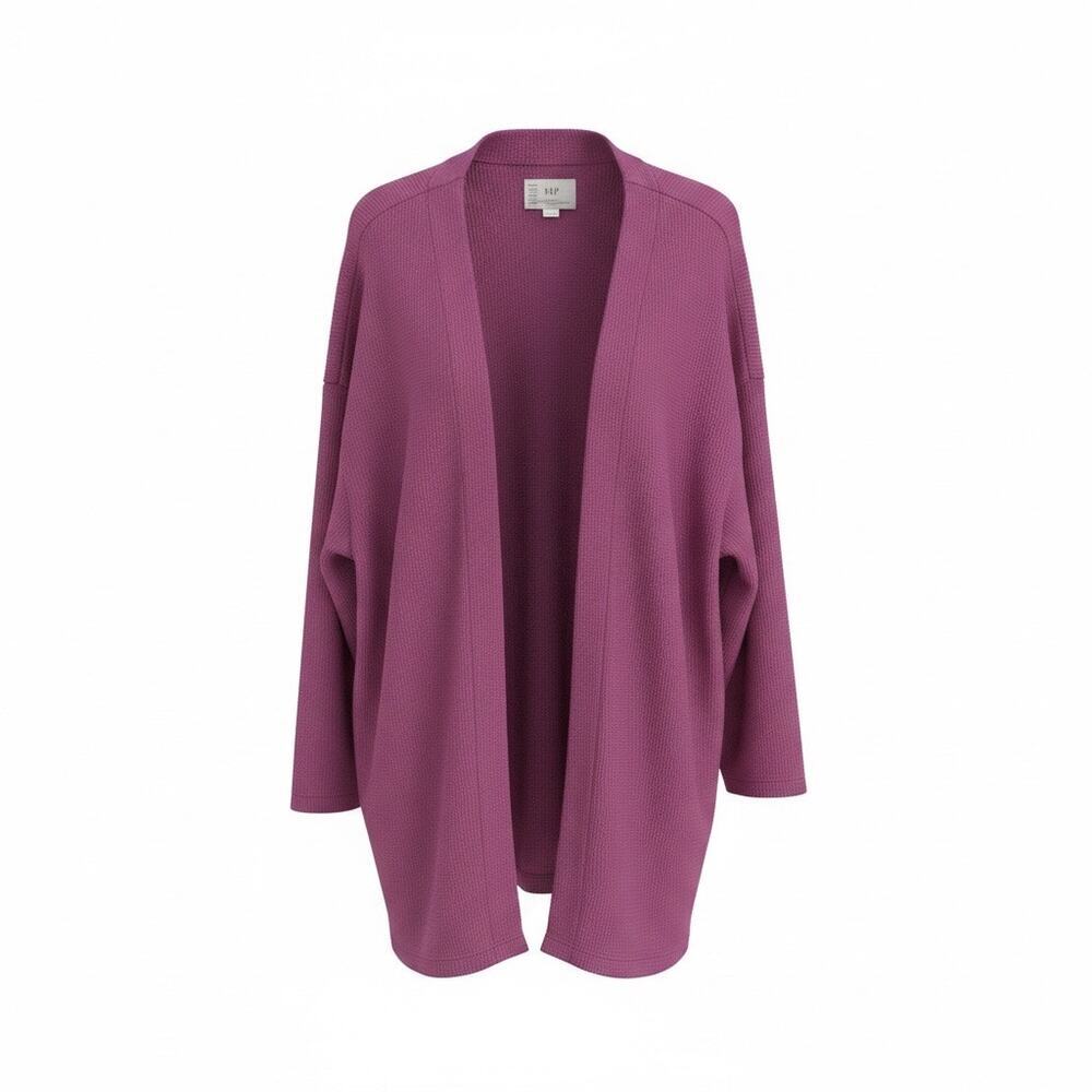 ANTHROPOLOGIE SATURDAY SUNDAY
Pink Waffle Thermal Open Cardigan size 3X